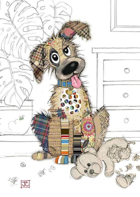 Murphy Mutt Birthday Card - House of Cards