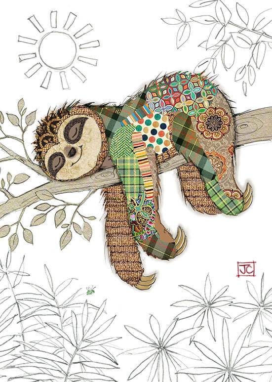 Simon Sloth Birthday Card - House of Cards