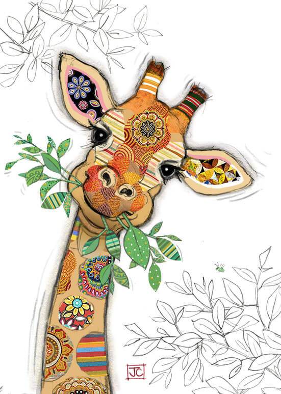 Gina Giraffe Birthday Card - House of Cards