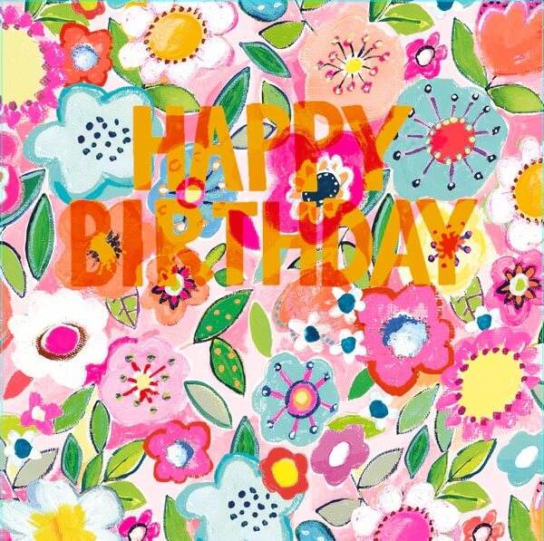 Happy Birthday Floral Birthday Card - House of Cards