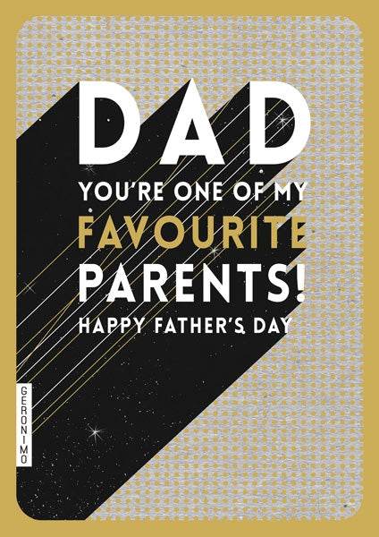 Dad Favourite Parents Fathers Day Card - House of Cards