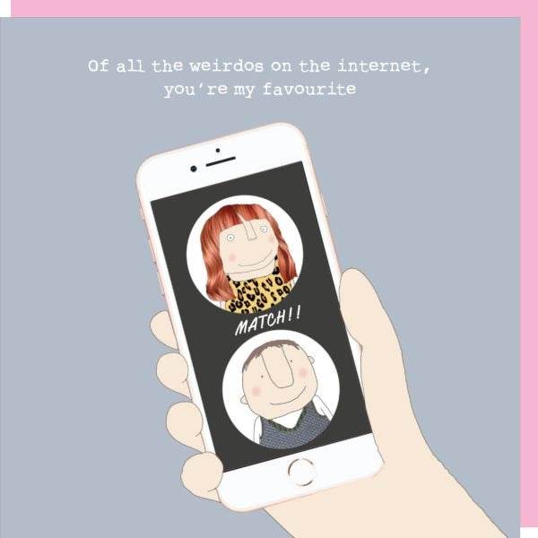 Internet Weirdo Greeting Card - House of Cards