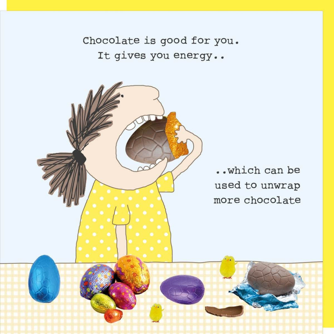 Chocolate Energy Easter Card - House of Cards