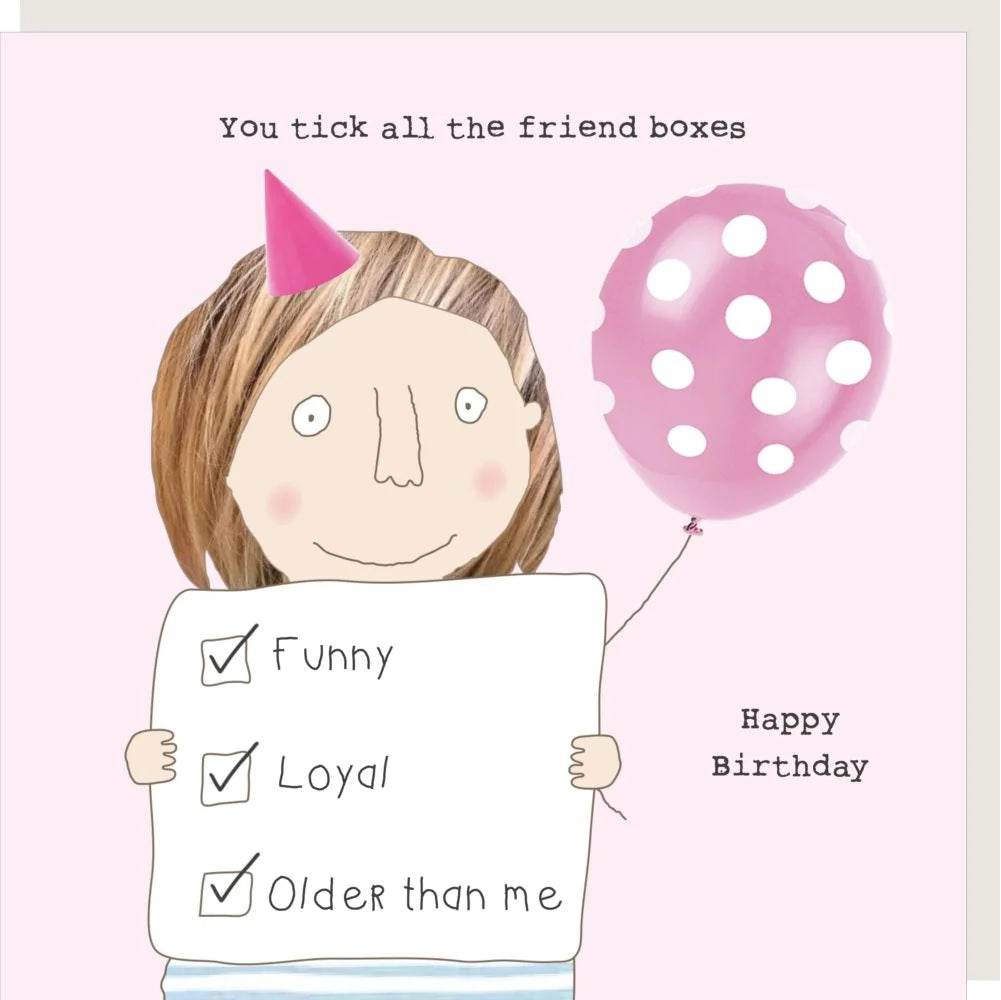 Tick Boxes Birthday Card - House of Cards