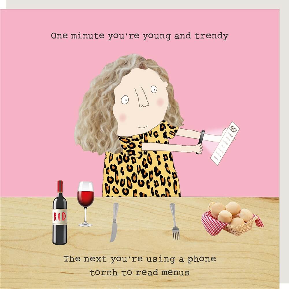 Read Menus Birthday Card