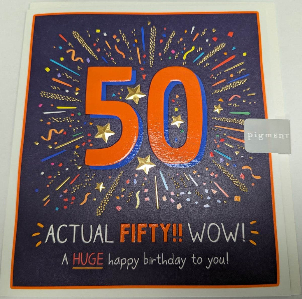 50th Birthday Card - House of Cards