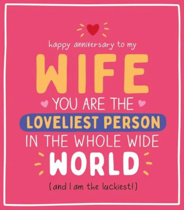 Anniversary Wife Greeting Card - House of Cards