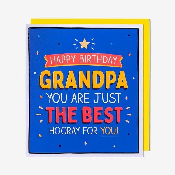 Grandpa The Best Birthday Card - House of Cards