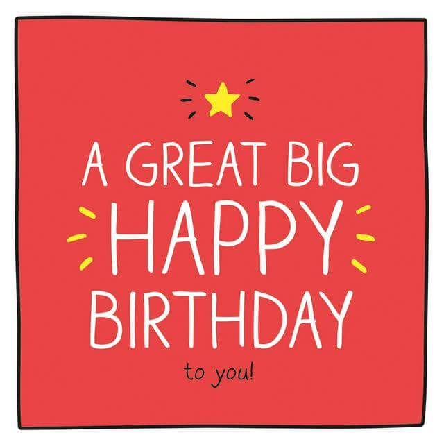 Great Big Happy Birthday Card - House of Cards