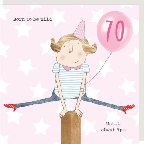Born to be Wild 70th Birthday Card - House of Cards