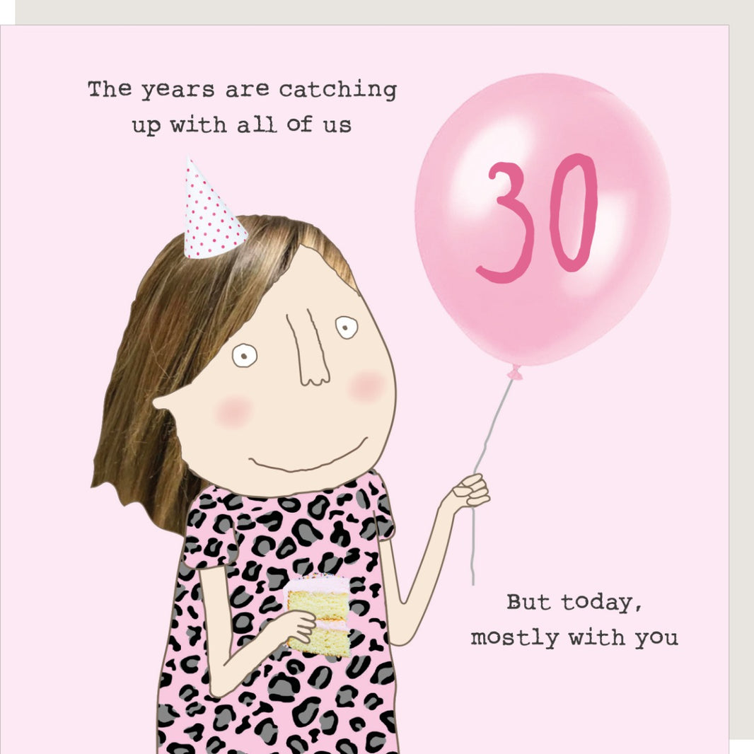 Catching Up 30th Card