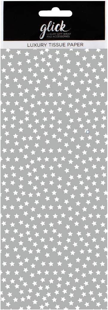 Luxury Silver Stars Tissue Paper - House of Cards