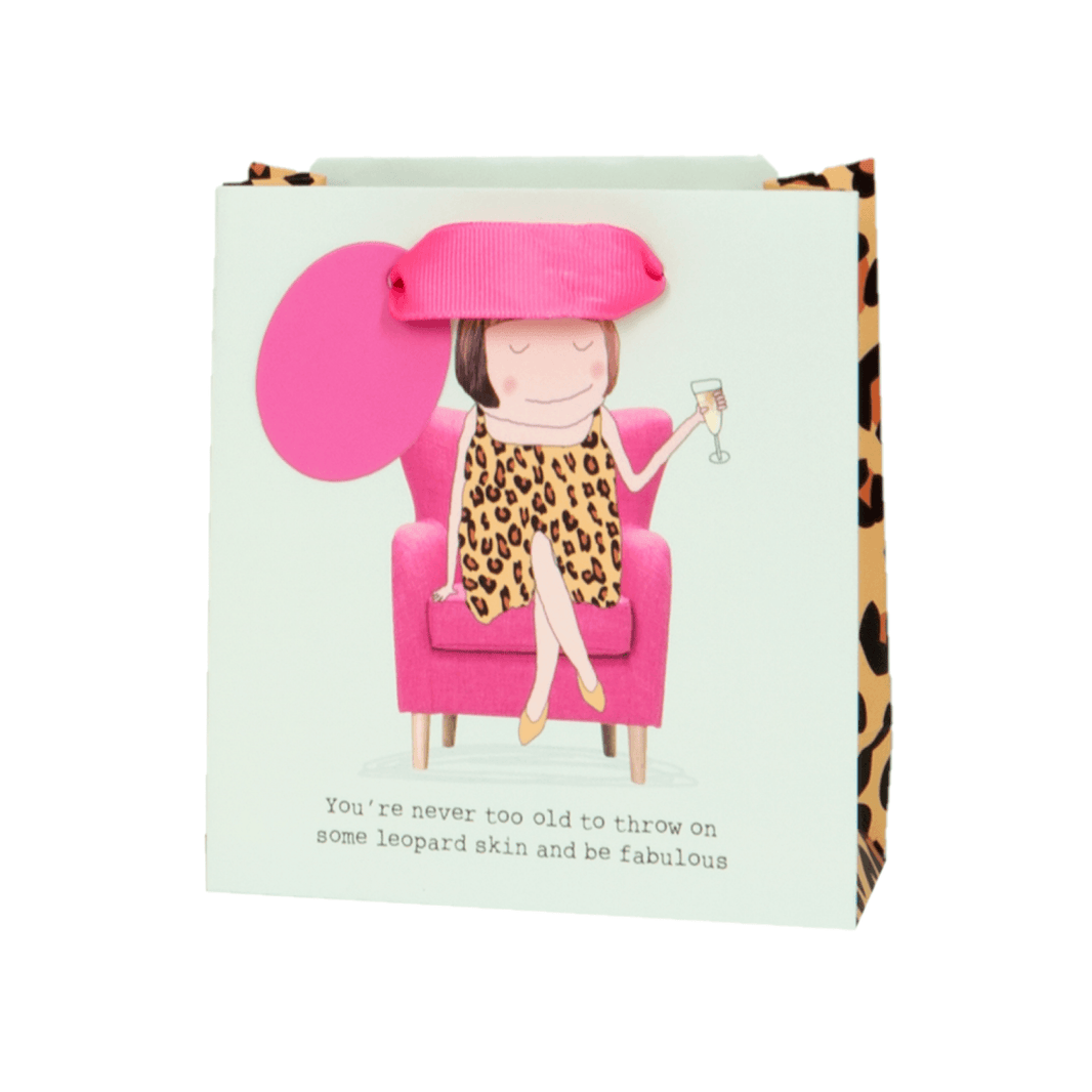 Leopard Skin Medium Gift Bag - House of Cards