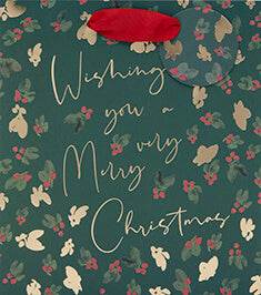 Luxury Berries Collection Medium Xmas Gift Bag - House of Cards