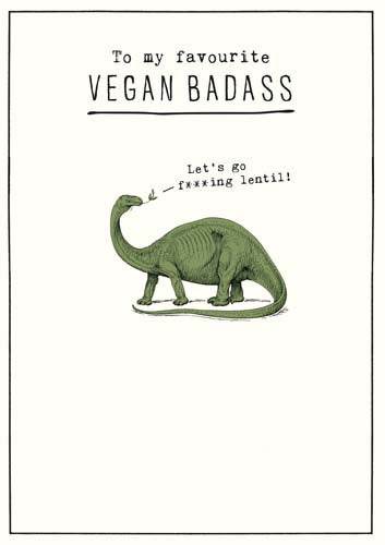 Vegan Badass Birthday Card - House of Cards