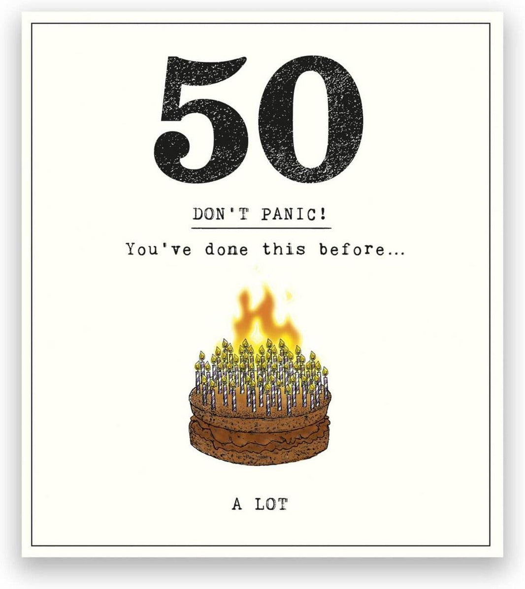 Etched 50th Birthday Card - House of Cards
