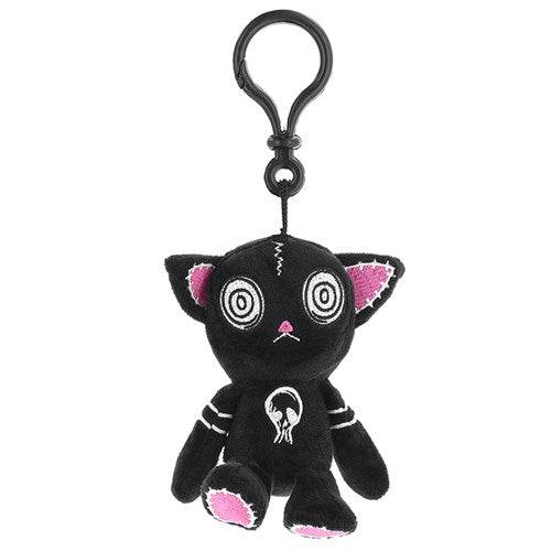 Black Hypno Cat Plush Clip
