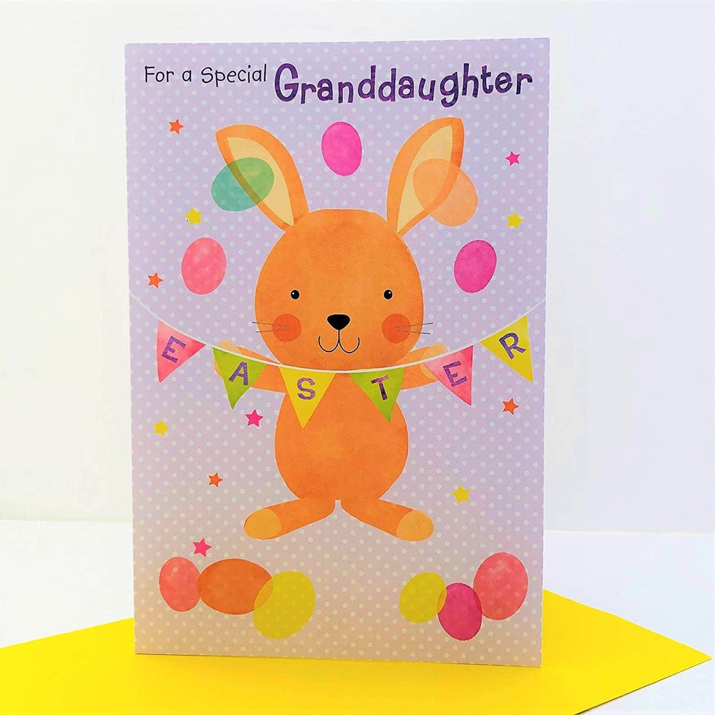 Special Granddaughter Bunny Easter Card - House of Cards