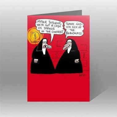 Nuns Birthday Card - House of Cards