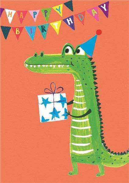 Crocodile Birthday Card - House of Cards