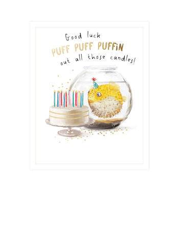 Puffer Fish Birthday Card - House of Cards