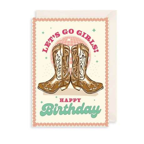 Howdy Boots Birthday Card - House of Cards
