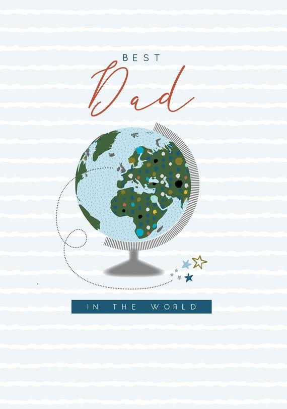Best Dad in The World Fathers Day Card
