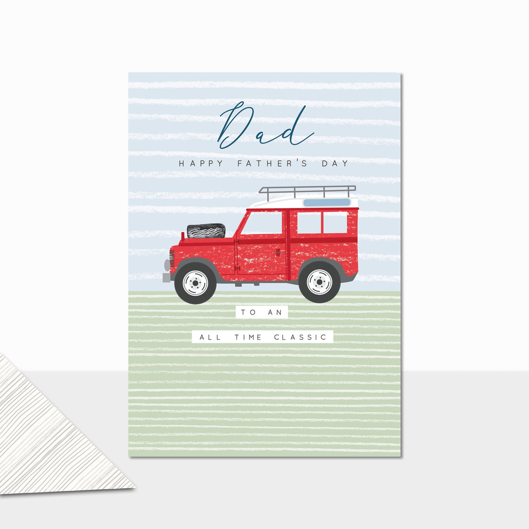 SUV 4 x 4 All Time Classic Fathers Day Card