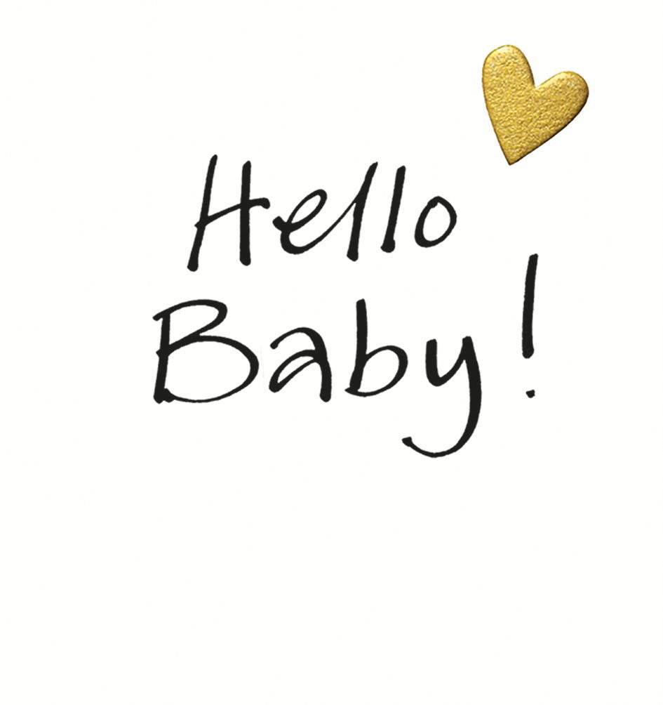 Hello New Baby Card - House of Cards