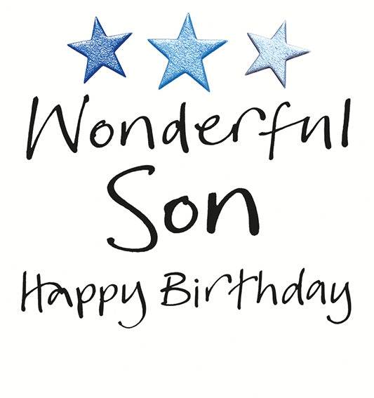 Wonderful Son Birthday Card - House of Cards
