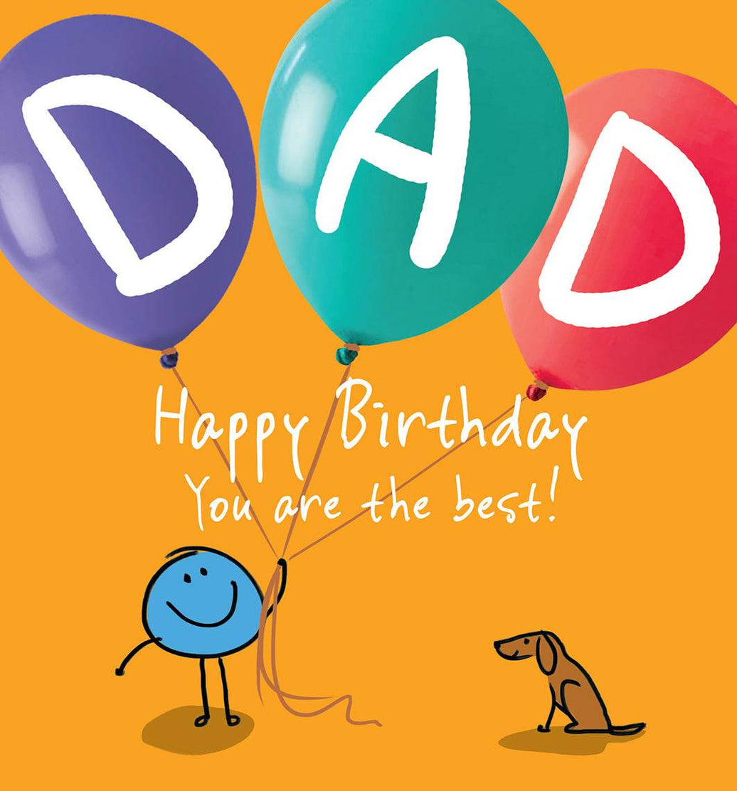 Ballooning Dad Birthday Card - House of Cards