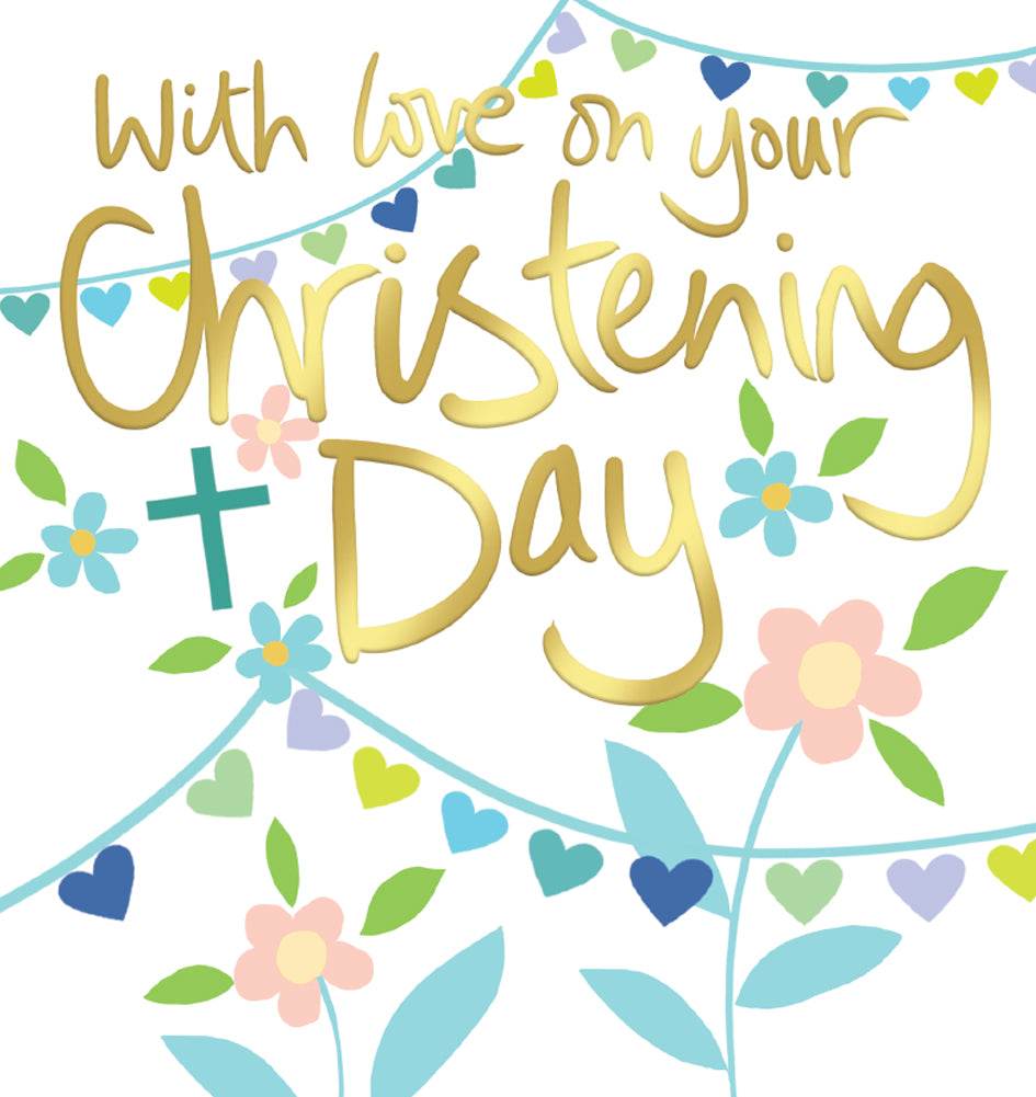 Charm Christening Card - House of Cards