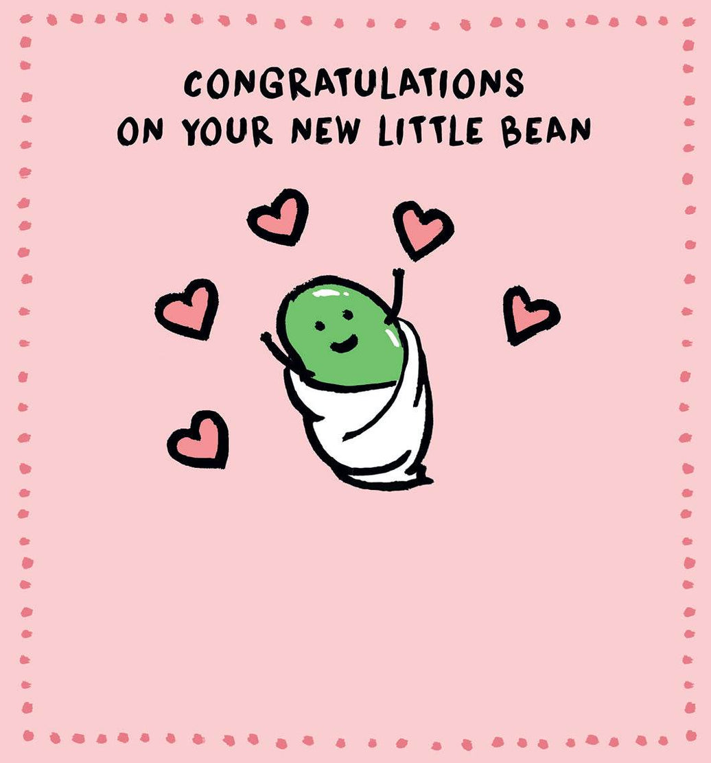 Human Bean Baby Girl Card - House of Cards