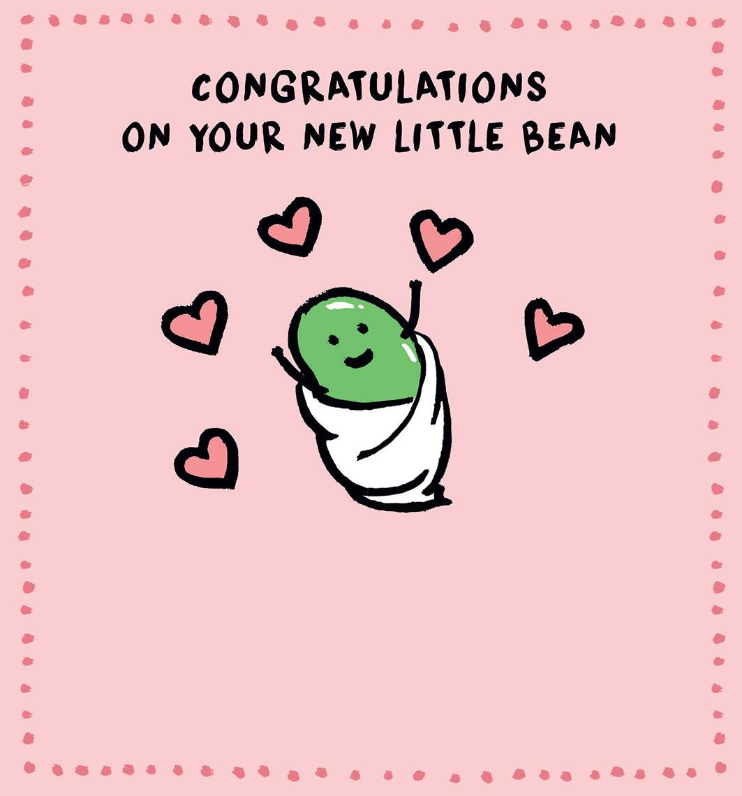 Human Bean Baby Girl Card - House of Cards