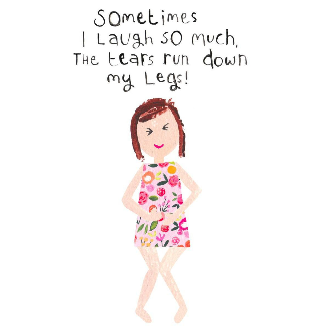 Tears Down My Legs Birthday Card - House of Cards