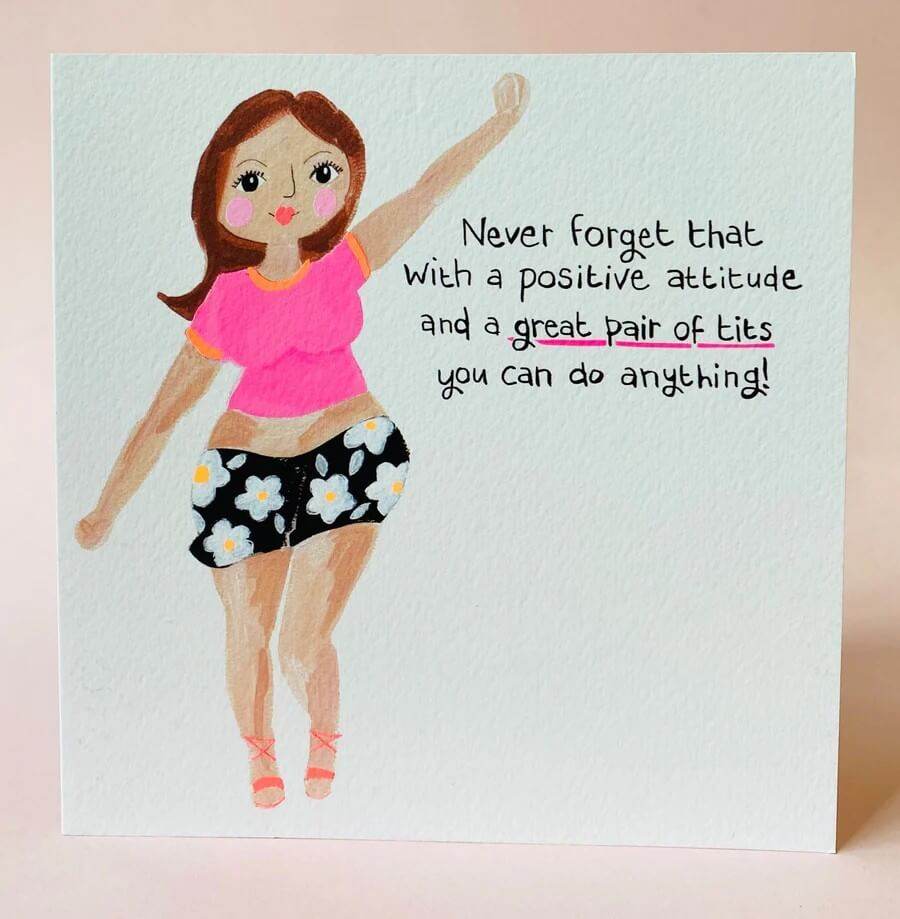 Great Pair of Tits Birthday Card - House of Cards