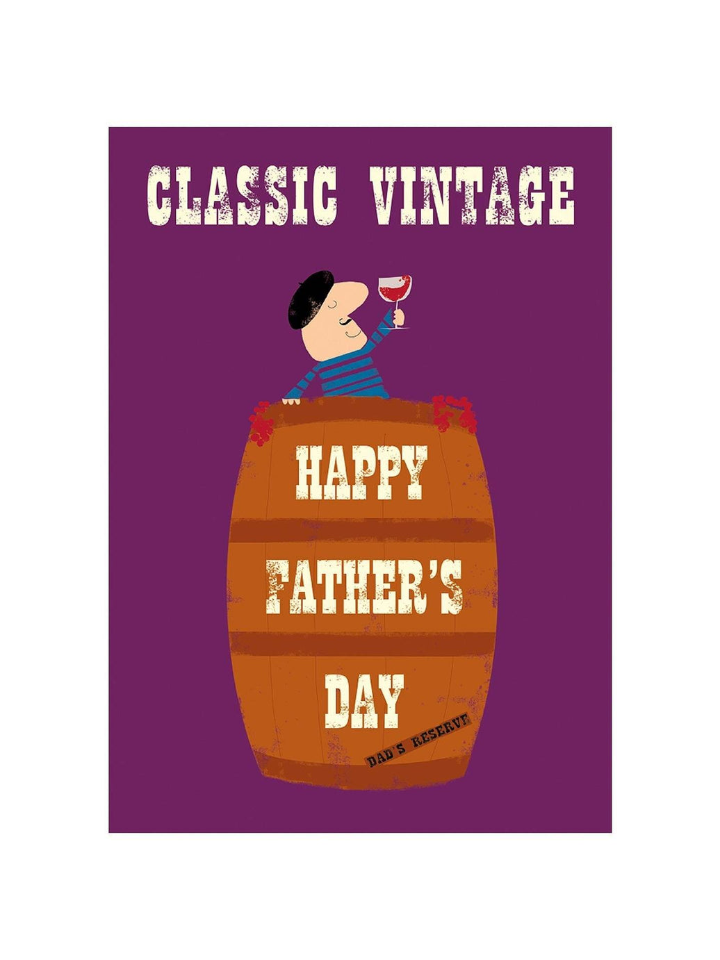 Classic Vintage Wine Fathers Day Card - House of Cards