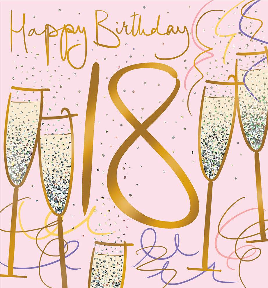 Sparklicious 18th Birthday Card - House of Cards