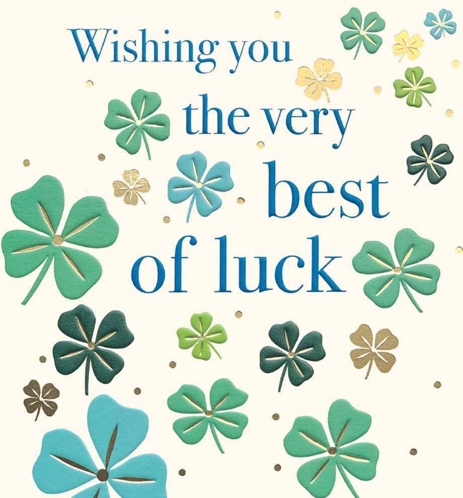 Scatterly Best of Luck Greeting Card - House of Cards