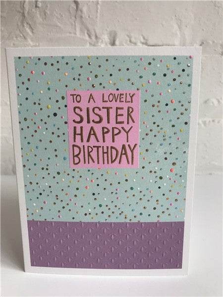 Jamboree Sister Birthday Card - House of Cards