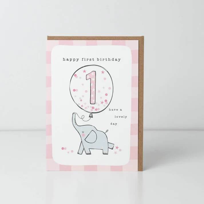 1st Girl Birthday Card - House of Cards
