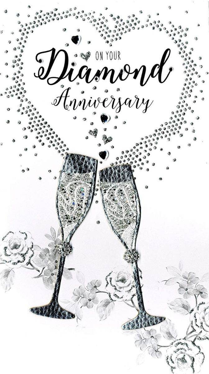 Diamond 60th Anniversary Card - House of Cards