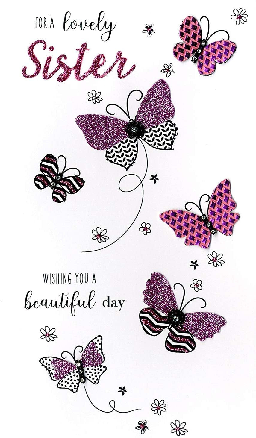 Lovely Sister Birthday Card