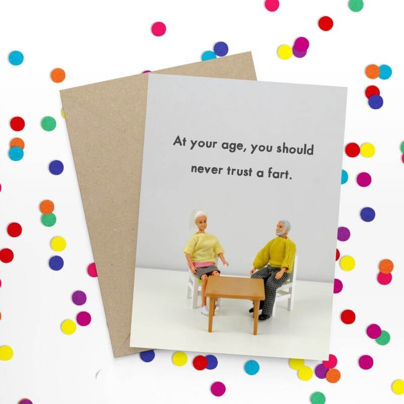 Fart Birthday Card - House of Cards