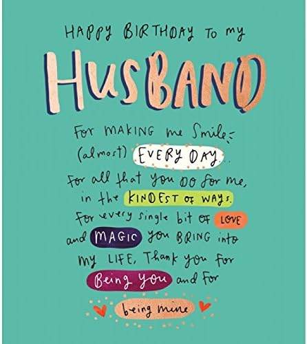 Husband Making Me Smile Birthday Card - House of Cards