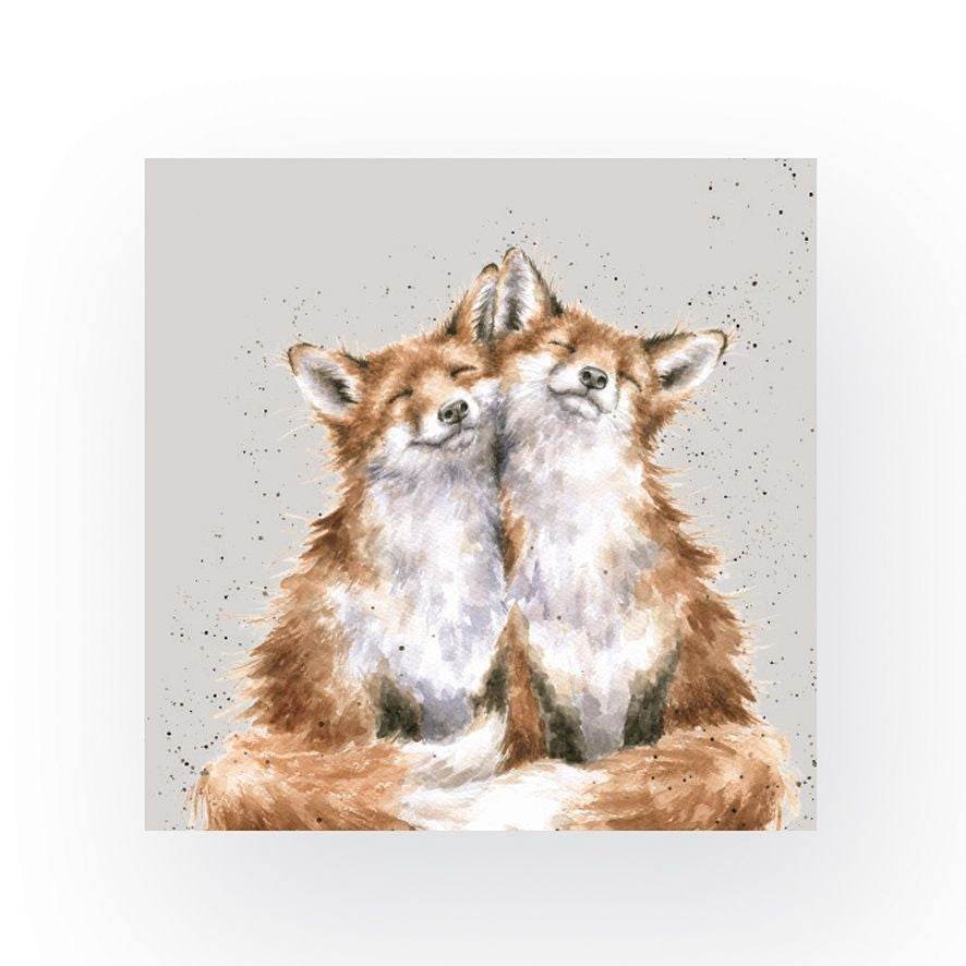 Contentment Foxes Napkins - House of Cards