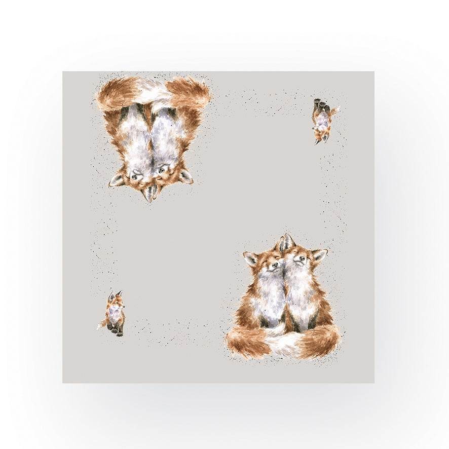 Contentment Foxes Napkins - House of Cards