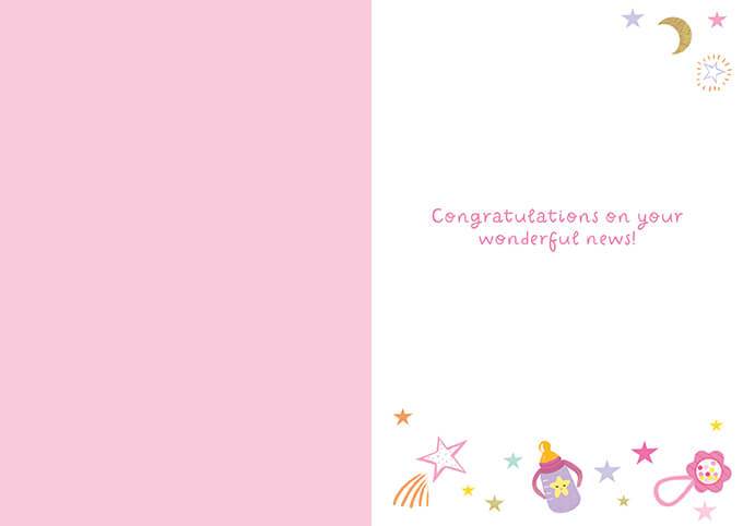 New Granddaughter Card - House of Cards