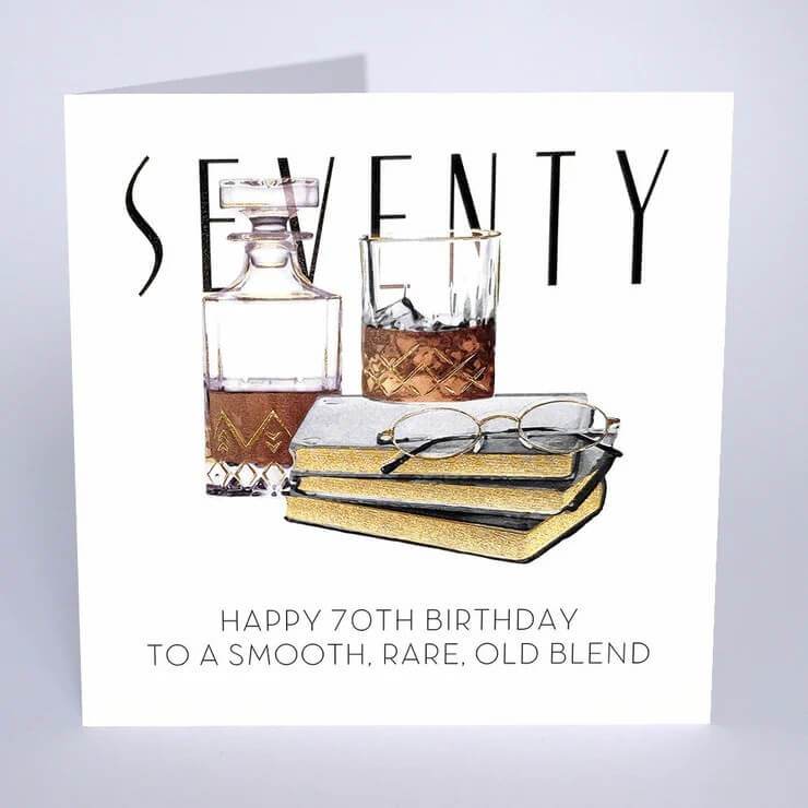 70th Male Birthday Card - House of Cards