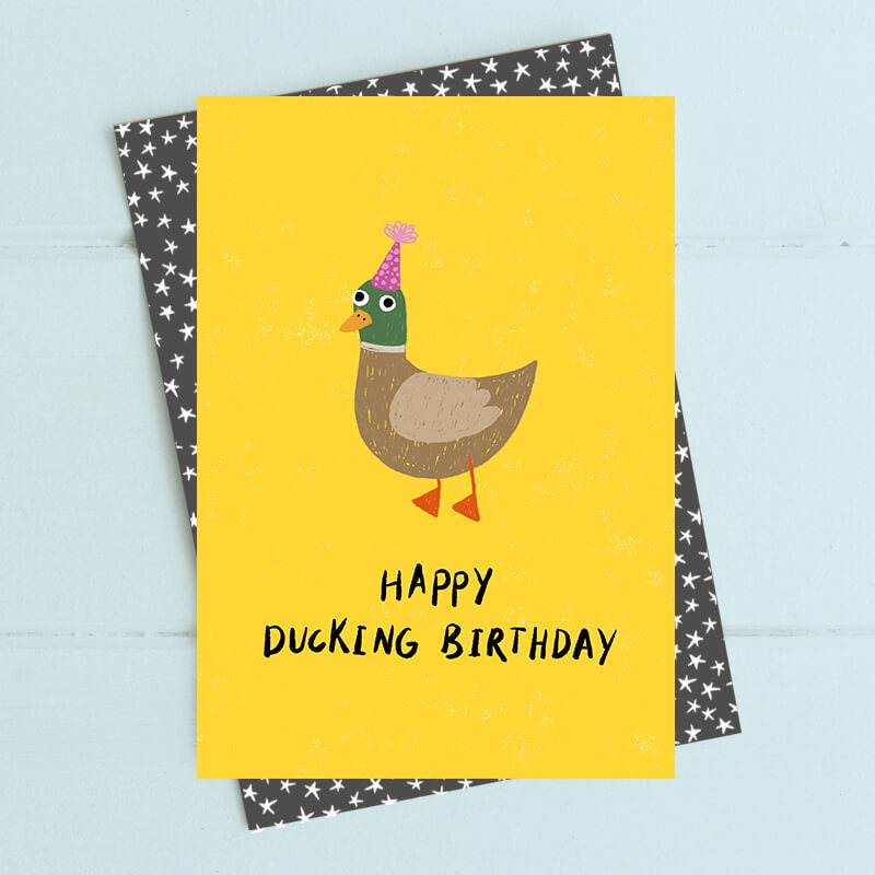Ducking Birthday Card - House of Cards
